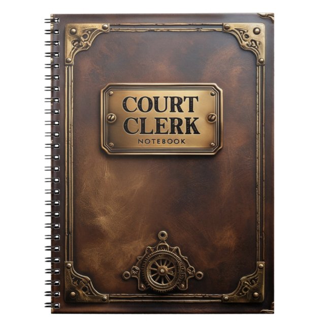 Caderno Espiral Dons de funcionários do Tribunal - Bloco de Notas  (Frente)