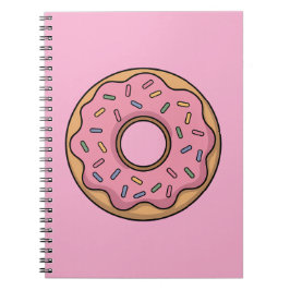 Caderno Espiral Donut Fofo | Crianças