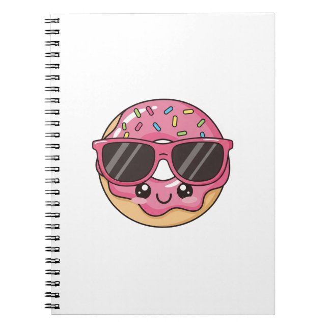 Caderno Espiral Donut Legal com Óculos de Sol (Frente)
