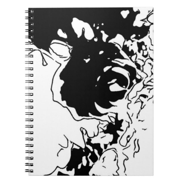Caderno Espiral Doodle de Flor (Frente)