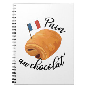 Caderno Espiral Dor Au Chocolat - Odontologia Francesa Engraçada