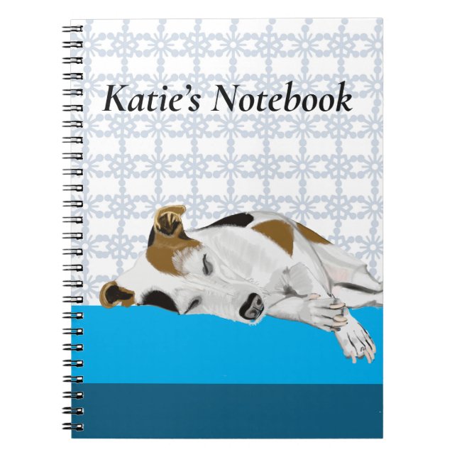 Caderno Espiral Dormindo Jack Russell (Frente)
