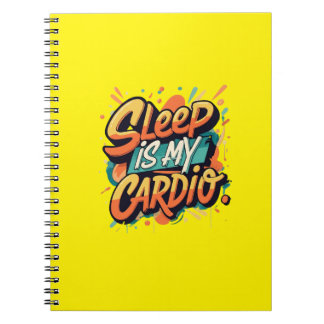 Caderno Espiral Dormir é o meu Cardio