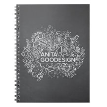 Caderno espiral dos Doodles da canção de natal
