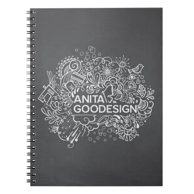 Caderno espiral dos Doodles da canção de natal (Frente)