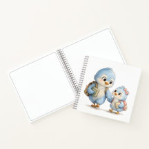 Caderno Espiral dos Irmãos Pássaro Azul