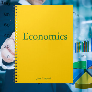 Caderno Espiral Dourada economia personalizada educacional