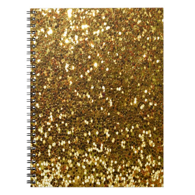 Caderno Espiral Dourado brilho (Frente)