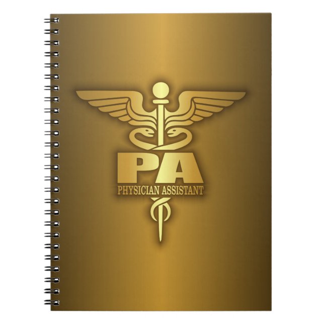 Caderno Espiral Dourado Caduceus (PA) (Frente)