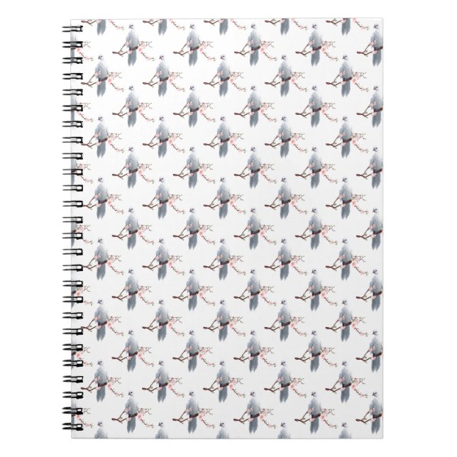 Caderno Espiral Doves na Ramificação (Frente)
