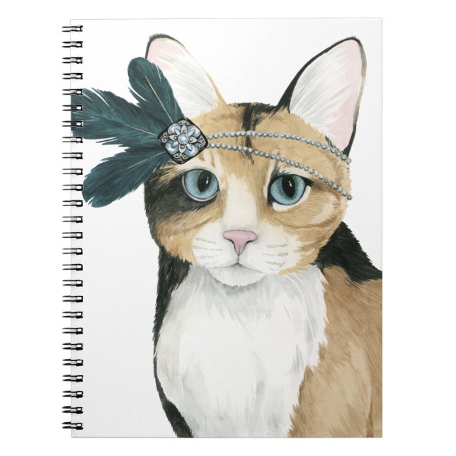 Caderno Espiral Downton Cat | Sujeitas A Penas (Frente)