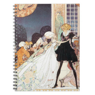 Caderno Espiral Doze Princesas Dançantes Vintage por Kay Nielsen