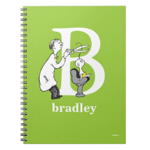 Caderno Espiral Dr. Seuss ABC: Letra B - Branco Adicione seu nom