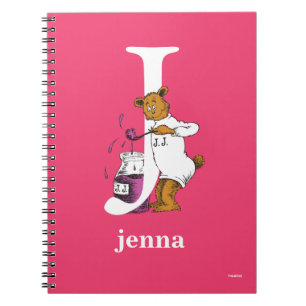 Caderno Espiral Dr. Seuss ABC: Letra J - Branco Adicione seu nom