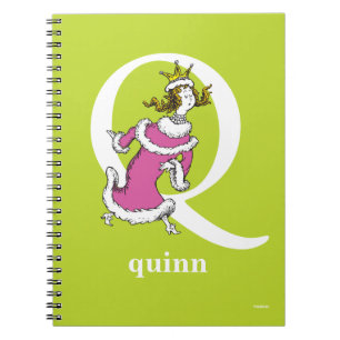 Caderno Espiral Dr. Seuss ABC: Letra Q - Branco Adicione seu nom