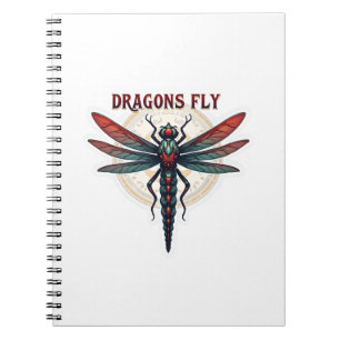 Caderno Espiral Draganelinha Steampunk Usinada Legal - Dragões Voa