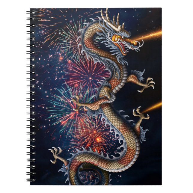 Caderno Espiral Dragão Chinês (Frente)