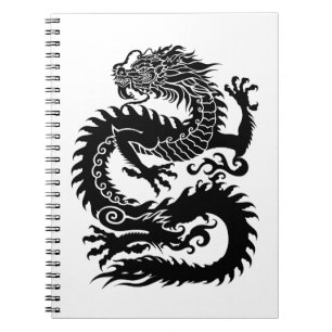 Caderno Espiral Dragão chinês tradicional