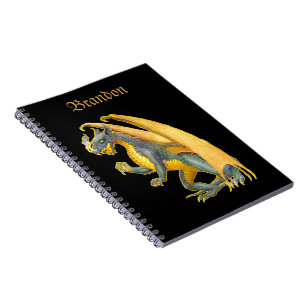 Caderno Espiral Dragão de Disparo Personalizado