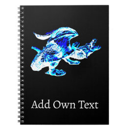 Caderno Espiral Dragão de Frost Azul