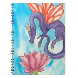 Caderno Espiral Dragão de Leite Roxo