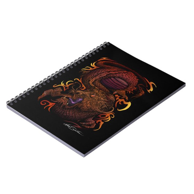 Caderno Espiral Dragão (Design de assinatura) (Left Side)
