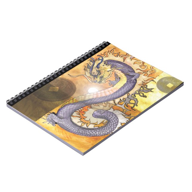 Caderno Espiral Dragão do ouro~notebook (Left Side)
