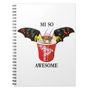 Caderno Espiral Dragão e copo chinês