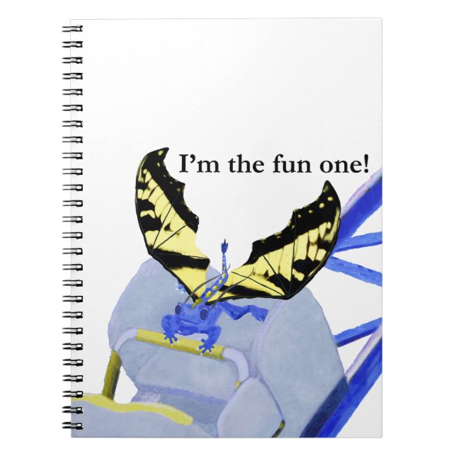 Caderno Espiral Dragão e montanha russa (Frente)