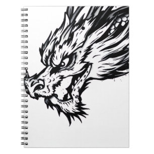 Caderno Espiral Dragão Escala Sombra