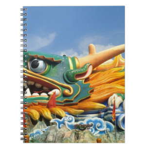 Caderno Espiral Dragão Famoso no Haw Par Villa em Singapura Ásia
