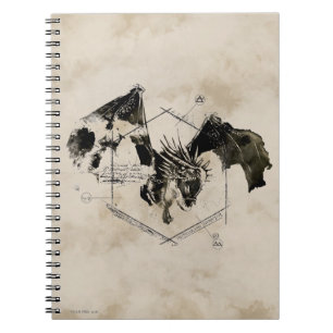 Caderno Espiral Dragão Horntail Húngaro