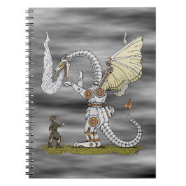 Caderno Espiral Dragão Mecânico