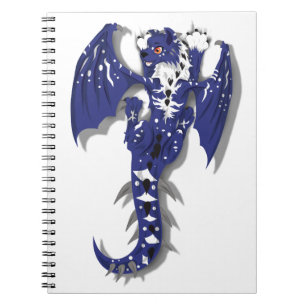 Caderno Espiral Dragão Monstro Bonito