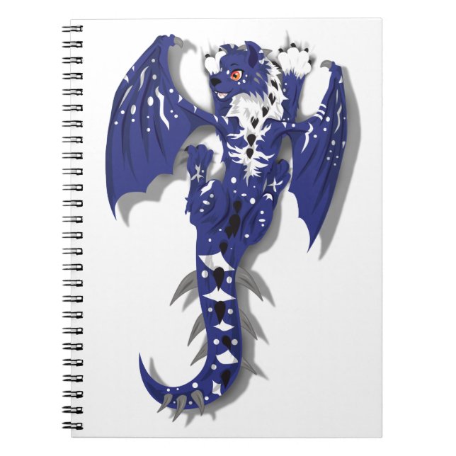 Caderno Espiral Dragão Monstro Bonito (Frente)