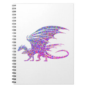 Caderno Espiral Dragão Mosaico Incrível
