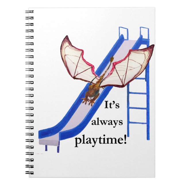 Caderno Espiral Dragão no Diapositivo (Frente)