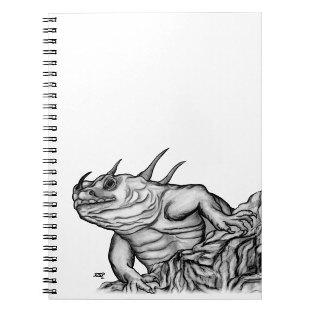 Caderno Espiral Dragão no Rock (Frente)