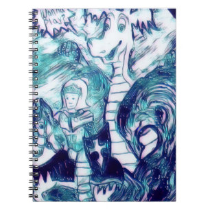 Caderno Espiral Dragão: Uma aventura imaginativa do cavaleiro