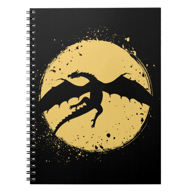 Caderno Espiral Dragão Voador (Frente)