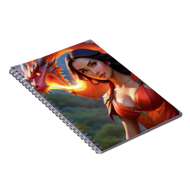 Caderno Espiral Dragões Regem (Lado Direito)