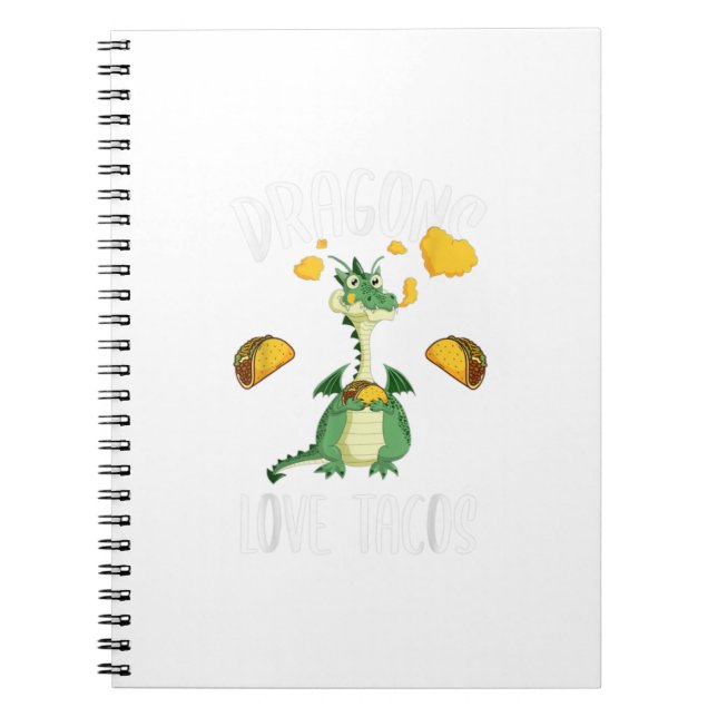Caderno Espiral Dragon Love Tacos (Frente)