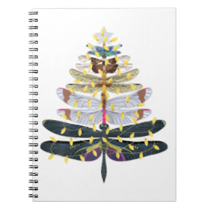 Caderno Espiral Dragonfly Árvore Árvore de Natal