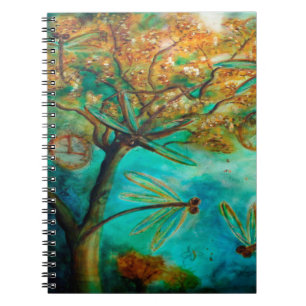 Caderno Espiral Dragonfly Flirtation