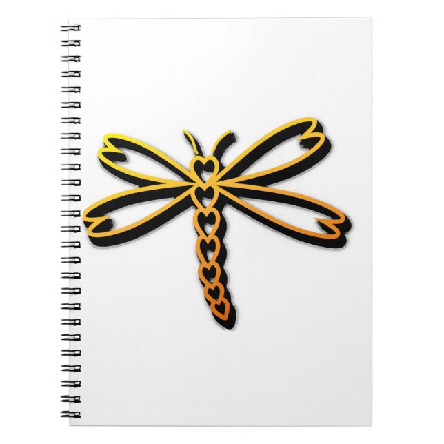 Caderno Espiral Dragonfly Heart (Frente)