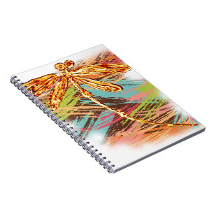 Caderno Espiral Dragonfly Orange Splash