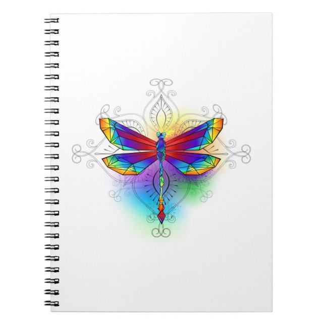 Caderno Espiral Dragonfly Poligonal (Frente)