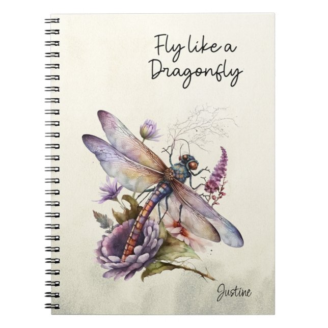 Caderno Espiral Dragonfly Retro (Frente)