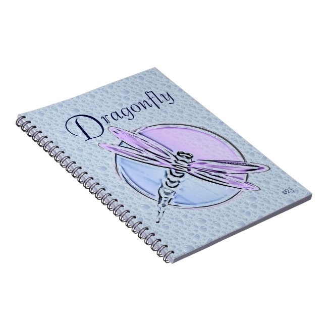 Caderno Espiral Dragonfly simbólica (Lado Direito)