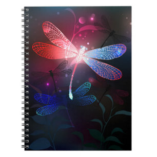 Caderno Espiral Dragonfly vermelha